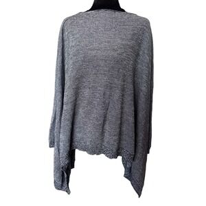 Lululemon Divinity Scarf Poncho Wrap Convertible Boolux Heathered Gray One Size